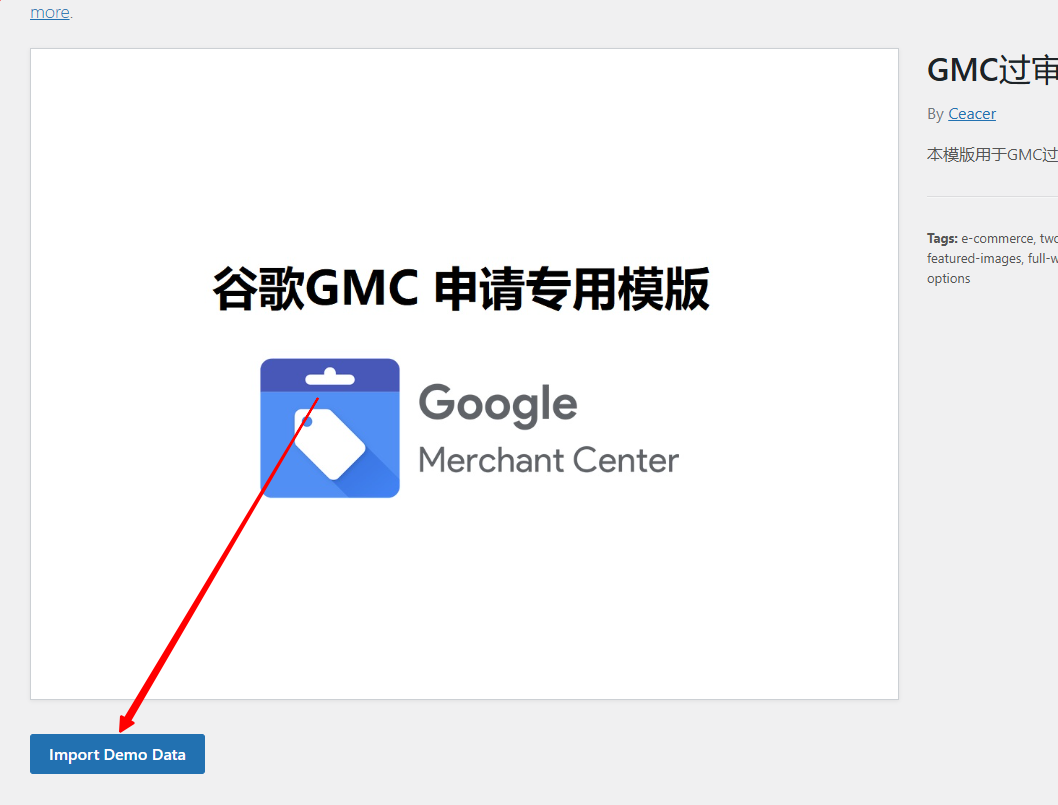 谷歌GMC申请专用模版附教程